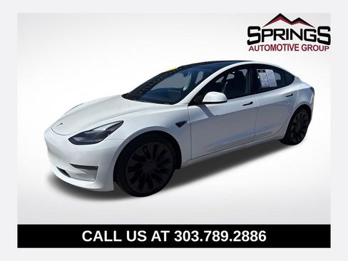 Used 2022 Tesla Model 3 Performance AWD/4WD image 1