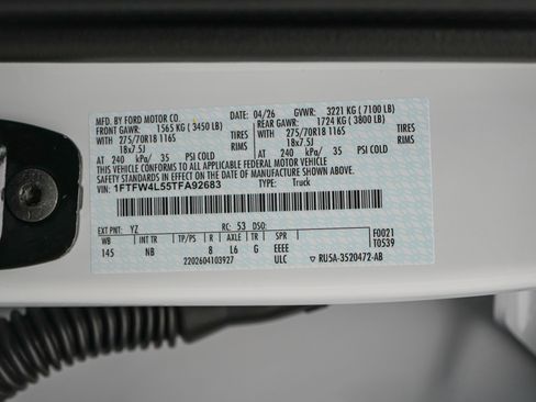 New 2026 Ford F150 Tremor w/ Equipment Group 402B AWD/4WD image 48