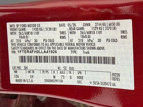 Used 2020 Ford Ranger XLT w/ Equipment Group 302A Luxury image 13