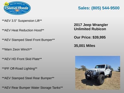 Used 2017 Jeep Wrangler Unlimited Rubicon w/ Connectivity Group AWD/4WD image 14