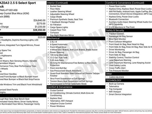 Used 2026 MAZDA MAZDA3 s Sport FWD image 2
