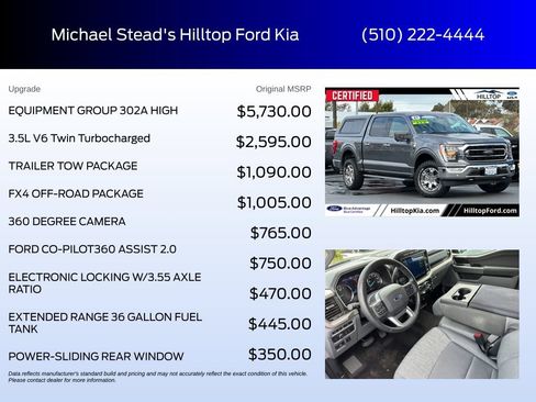 Used 2021 Ford F150 XLT w/ Equipment Group 302A High AWD/4WD image 6