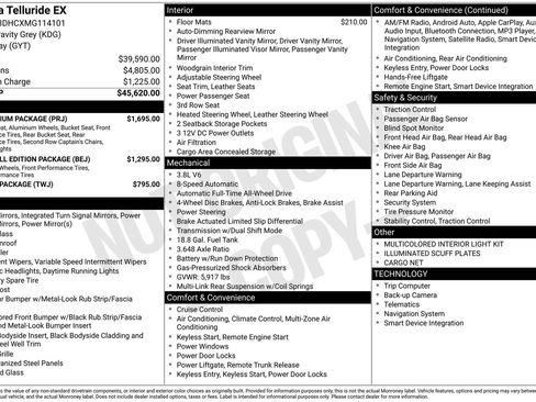 Used 2021 Kia Telluride EX w/ EX Premium Package image 11