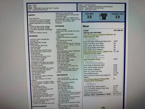 Used 2012 RAM 1500 Laramie w/ Protection Group image 24