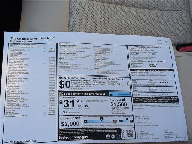 Used 2026 BMW 330i Sedan w/ Premium Package RWD image 18