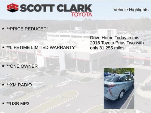 Used 2016 Toyota Prius Two FWD image 10