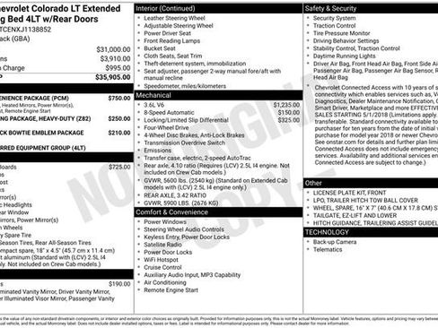 Used 2018 Chevrolet Colorado LT w/ LT Convenience Package AWD/4WD image 20