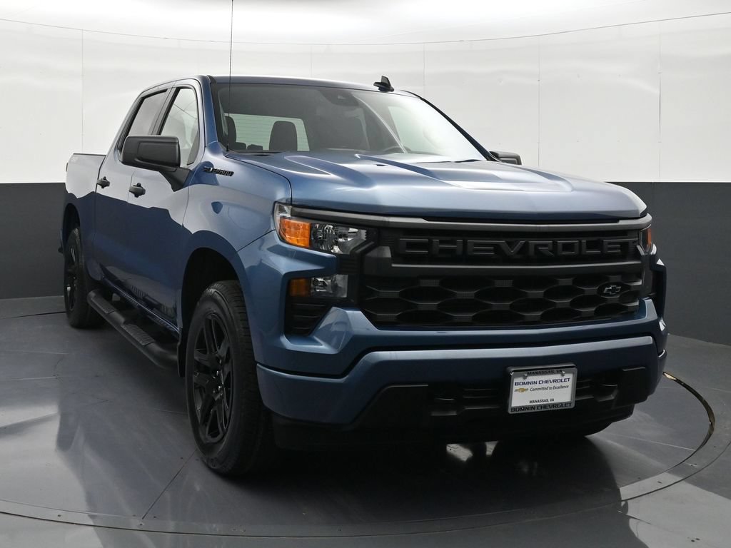 Certified 2024 Chevrolet Silverado 1500 Custom w/ Turbomax Blackout Package AWD/4WD image 7