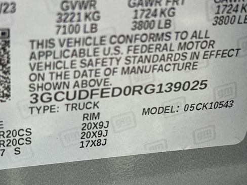 Used 2024 Chevrolet Silverado 1500 LT Trail Boss w/ LT Trail Boss Premium Package AWD/4WD image 30