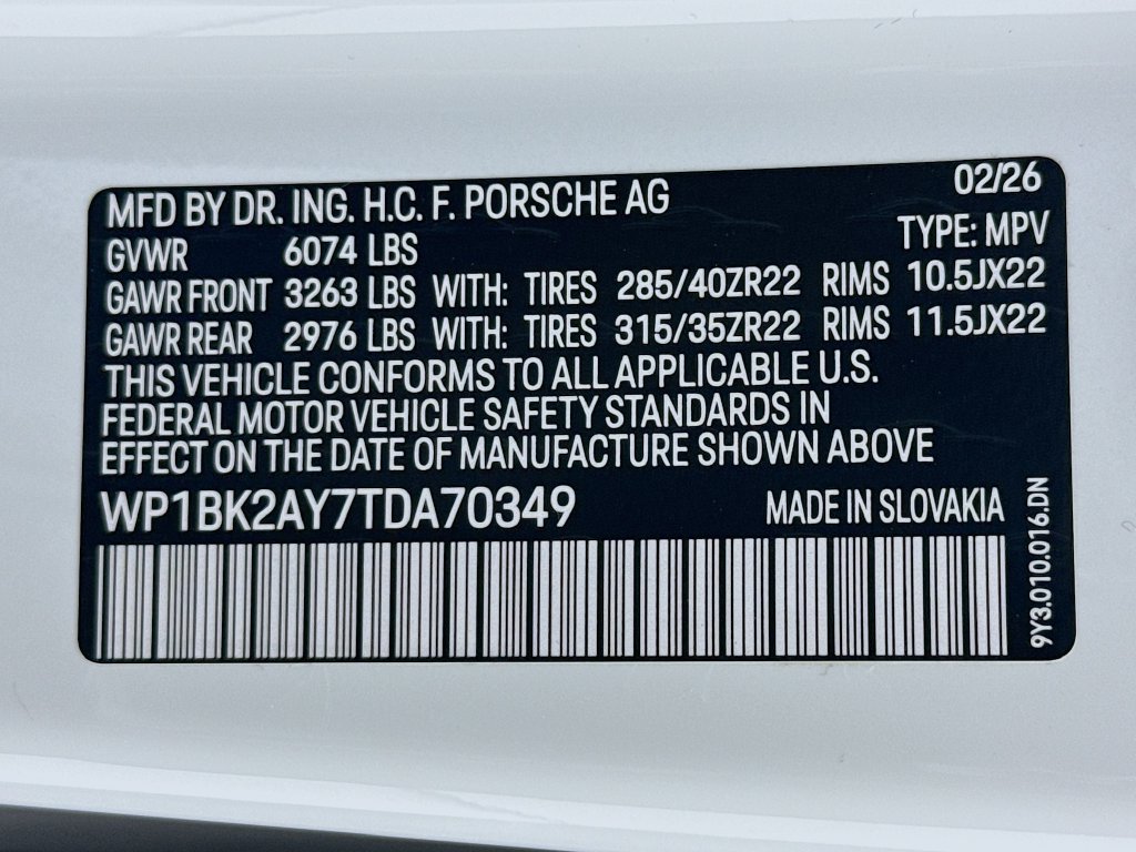 Certified 2026 Porsche Cayenne Turbo GT AWD/4WD image 37