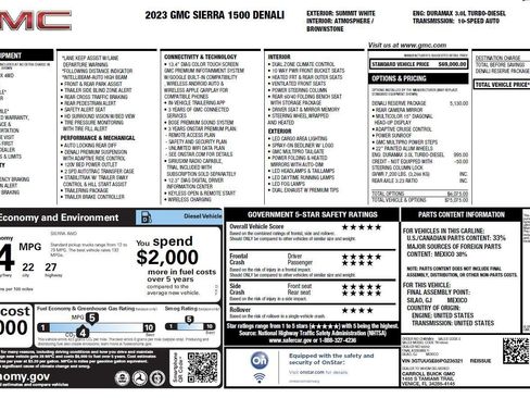 Certified 2023 GMC Sierra 1500 Denali w/ Denali Reserve Package AWD/4WD image 3