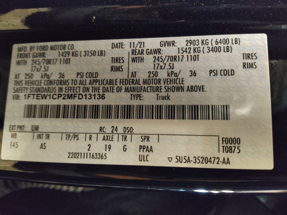 Used 2021 Ford F150 XL w/ Equipment Group 101A High RWD image 33