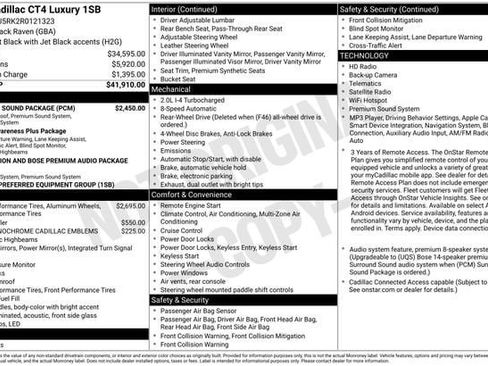 Certified 2024 Cadillac CT4 Luxury w/ Sun And Sound Package RWD image 34