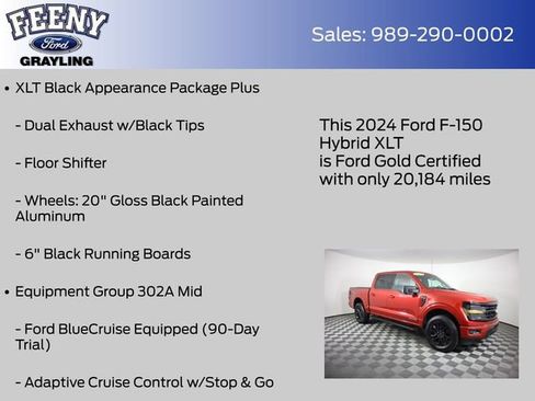 Certified 2024 Ford F150 XLT w/ Equipment Group 302A MID AWD/4WD image 14