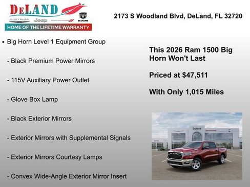 New 2026 RAM 1500 Big Horn AWD/4WD image 12