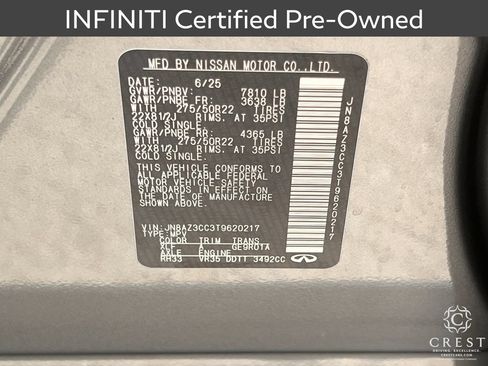 Certified 2026 INFINITI QX80 Autograph AWD/4WD image 34