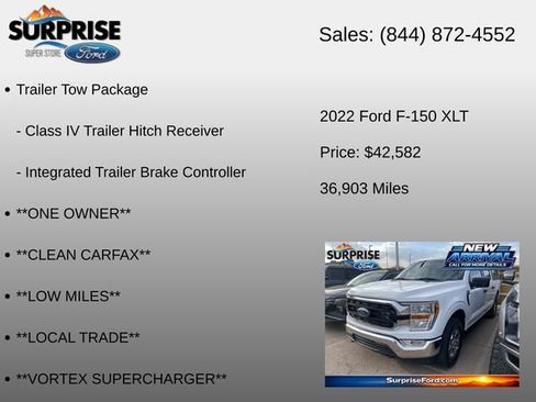Used 2022 Ford F150 XLT w/ Trailer Tow Package AWD/4WD image 6