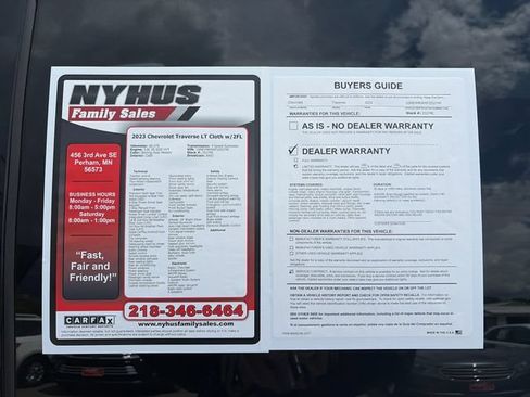 Used 2023 Chevrolet Traverse LT w/ LPO, Floor Liner Package AWD/4WD image 52