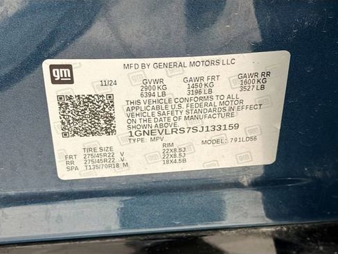 Certified 2025 Chevrolet Traverse RS w/ LPO, Floor Liner Package image 27