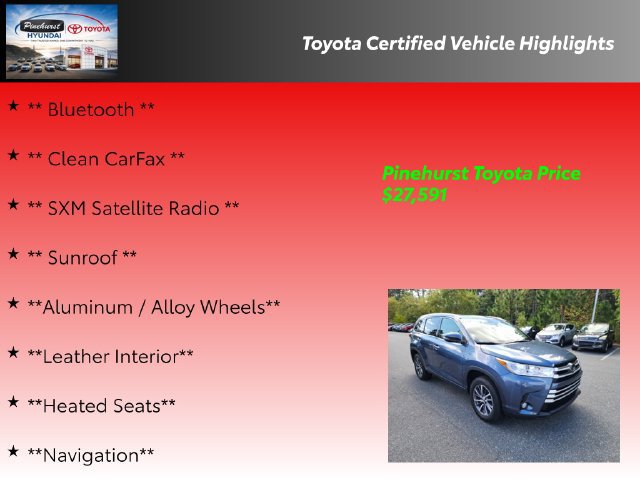 Used 2017 Toyota Highlander XLE w/ Carpet Mat Package FWD image 19