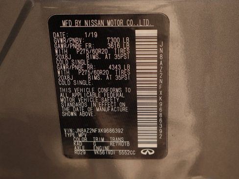 Used 2019 INFINITI QX80 Luxe image 57