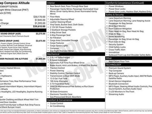 Used 2023 Jeep Compass Latitude w/ Sun and Sound Group AWD/4WD image 22