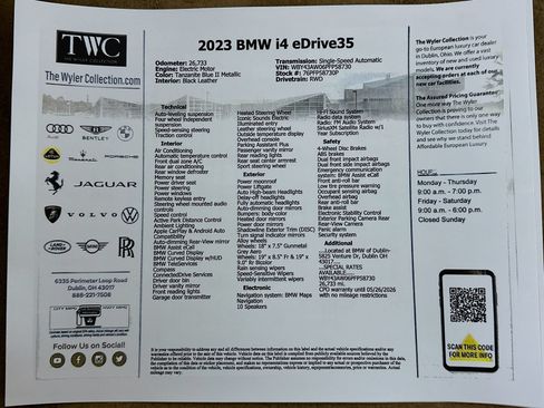 Used 2023 BMW i4 eDrive35 w/ Premium Package RWD image 47