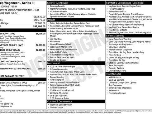 Certified 2024 Jeep Wagoneer L Series III w/ Premium Group I AWD/4WD image 14