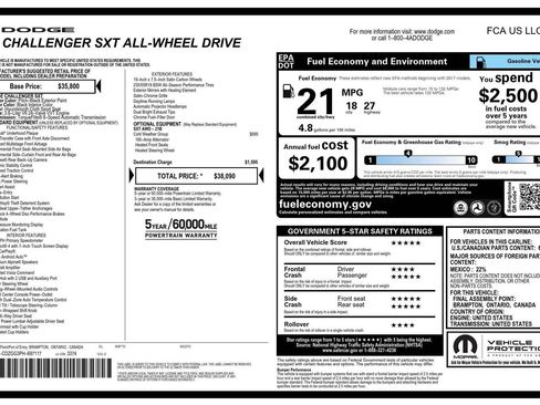 Certified 2023 Dodge Challenger SXT w/ Cold Weather Group image 50