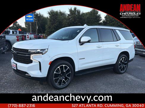 Used 2021 Chevrolet Tahoe RST w/ Luxury Package RWD image 1