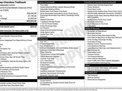 Used 2021 Jeep Cherokee Trailhawk w/ Trailer Tow Group image 2