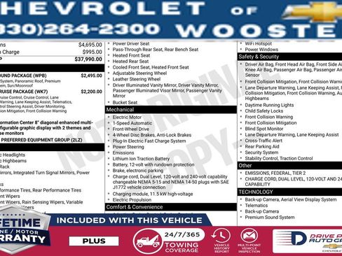 Used 2023 Chevrolet Bolt EUV Premier w/ Sun & Sound Package image 1