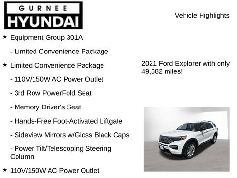 Used 2021 Ford Explorer Limited w/ Equipment Group 301A AWD/4WD image 8