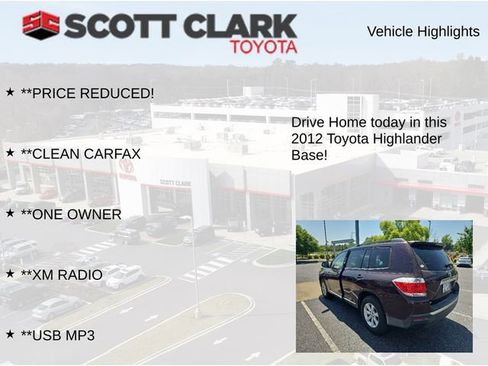 Used 2012 Toyota Highlander FWD w/ Tech Pkg image 10