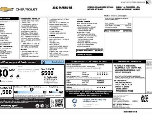 Used 2023 Chevrolet Malibu RS image 4