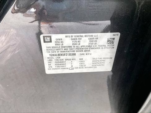 Used 2015 Chevrolet Equinox LT w/ Driver Convenience Package FWD image 14