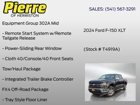 Used 2024 Ford F150 XLT w/ Equipment Group 302A MID AWD/4WD image 12