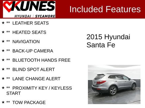 Used 2015 Hyundai Santa Fe Limited w/ Option Group 04 AWD/4WD image 2