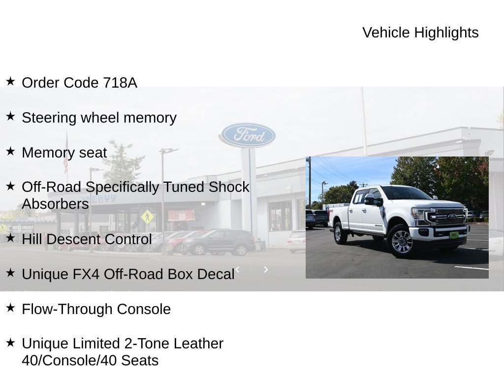 Used 2022 Ford F350 Limited w/ FX4 Off-Road Package AWD/4WD image 18