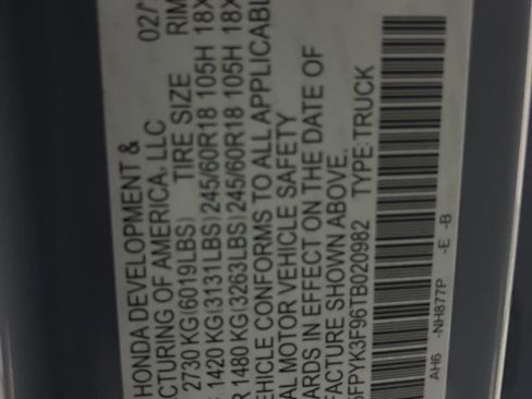 New 2026 Honda Ridgeline Black Edition image 77