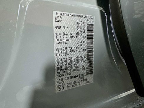 New 2025 Nissan Frontier PRO-4X w/ Pro Premium Package image 6