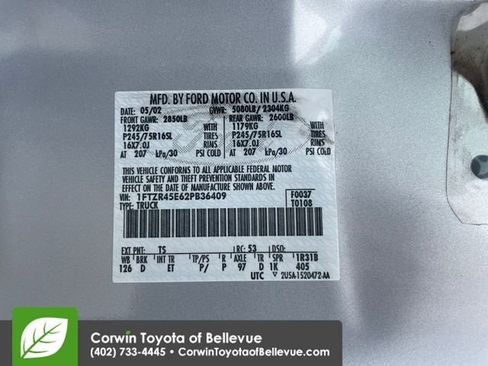 Used 2002 Ford Ranger XLT AWD/4WD image 16