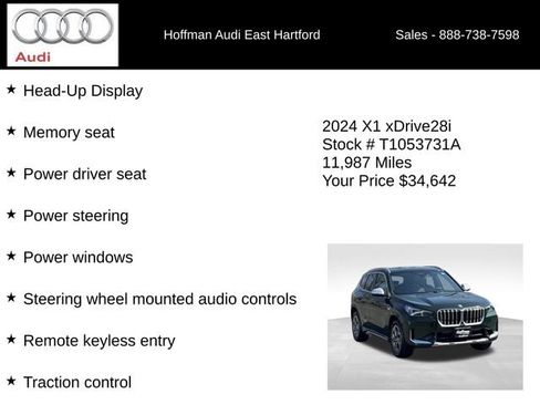 Used 2024 BMW X1 xDrive28i w/ Technology Package AWD/4WD image 30