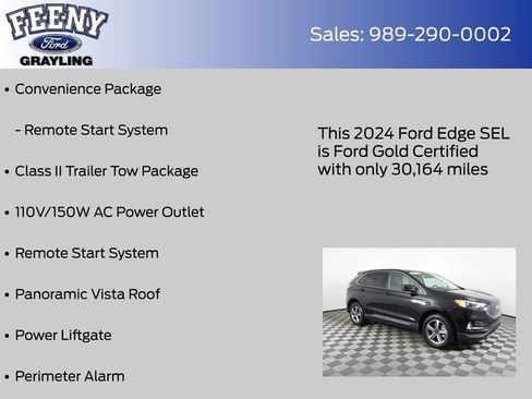 Certified 2024 Ford Edge SEL w/ Convenience Package AWD/4WD image 13