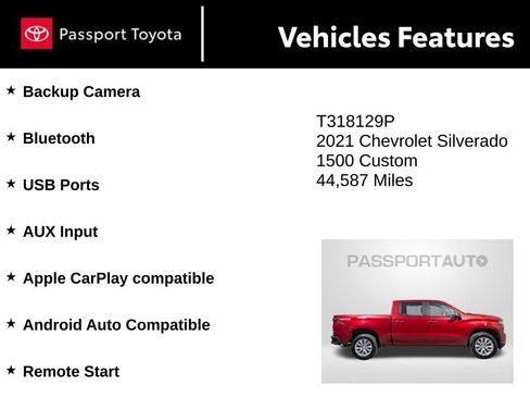 Used 2021 Chevrolet Silverado 1500 Custom image 9