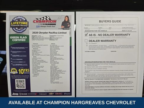 Used 2020 Chrysler Pacifica Limited w/ Tire & Wheel Group image 43