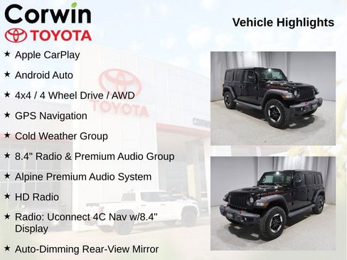 Used 2021 Jeep Wrangler Unlimited Rubicon AWD/4WD image 11