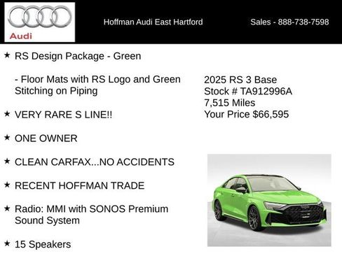 Used 2025 Audi RS 3 AWD/4WD image 6