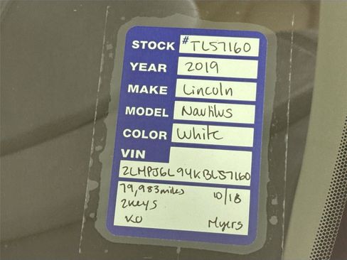 Used 2019 Lincoln Nautilus Reserve w/ Cargo Utility Package image 64