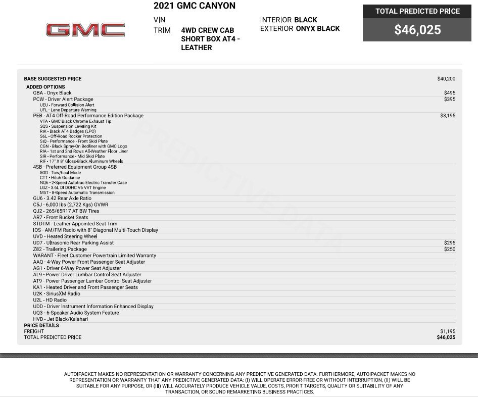 Used 2021 GMC Canyon AT4 w/ Driver Alert Package AWD/4WD image 66